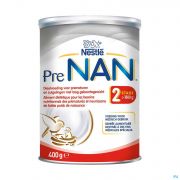 Nestlé NAN PRE NAN Stage 2 Lait pour Nourrissons Bébé Faible Poids 400g