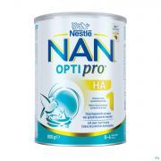 Nestlé NAN Optipro HA 1 Lait pour Nourrissons Bébé 0-6 Mois 800g