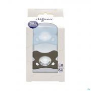 Difrax Sucette Natural Silicone 0-6 Mois Bleu/gris - Vue détail 1