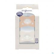 Difrax Fopspeen Natural 0-6M 2Pack Wit/roze - Detail 1