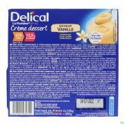 Delical Creme Dessert Floridine Vanille 4 X 125 g - Vue détail 1