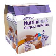 Nutrinidrink Compact Multi Fibre Chocolat 4 X 125 ml