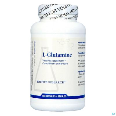 l-glutamine 500mg Biotics Caps 180