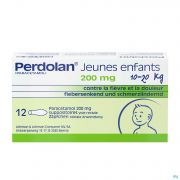 Johnson & Johnson Perdolan Suppositoire Enfant 12 X 200 mg - Vue détail 1