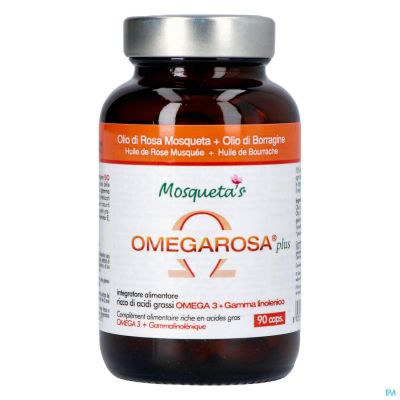 Omegarosa Plus Huile Rose Caps 90