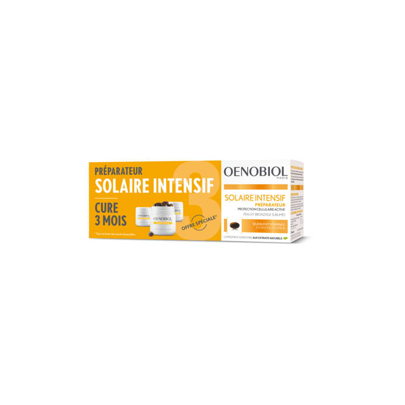 Oenobiol Solaire Intensif Tripack 3 X 30 Capsules Pharmacodel
