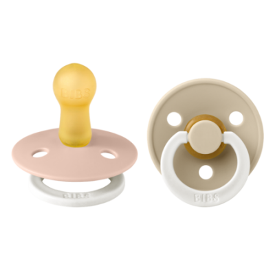 Bibs 2 Tetine Duo Glow In Dark Vanilla/blush