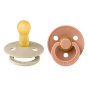 Bibs 2 Fopspeen Duo Vanilla Peach