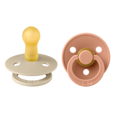 Bibs 2 Fopspeen Duo Vanilla Peach
