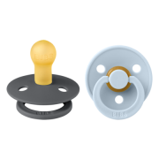 Bibs 1 Fopspeen Duo Iron Baby Blue