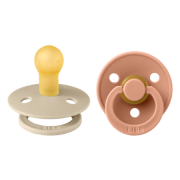 Bibs 1 Tetine Duo Vanilla Peach