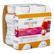 Resource Fruit Framboos Zwart Bes 4X200Ml 12415273 - Detail 1
