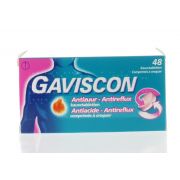 GAVISCON ANTI ACIDE ANTI REFLUX 48 COMPRIMES