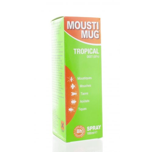 MOUSTIMUG TROPICAL 30% DEET SPRAY 100 ML