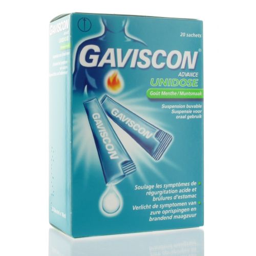 GAVISCON ADVANCE MENTHE SACHETS 20 X 10 ML  
