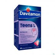 Davitamon Teens Fraise 60 Comprimes
