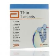 PRECISION THIN LANCETTES 28G STERILES (200) 