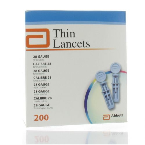 PRECISION THIN LANCETTES 28G STERILES (200) 