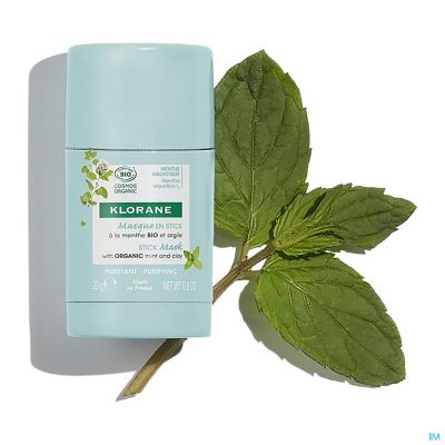 Klorane Visage Menthe Aquatique Masque Stick 25g
