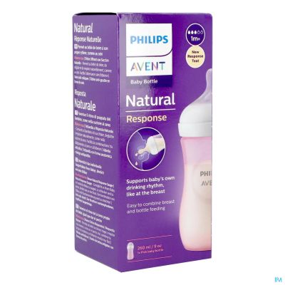 Philips Avent Natural 3.0 Zuigfles Roze 260ml