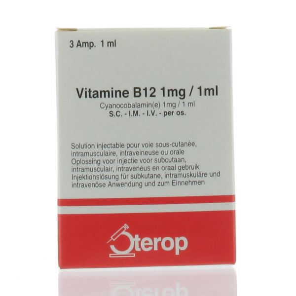 STEROP VITAMINE B12 SC/IM/IV AMPOULES 3 X 1 MG Vitamines B