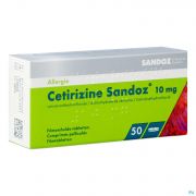 Cetirizine Sandoz Tabl 50 X 10Mg