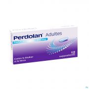 Johnson & Johnson Perdolan Suppositoire Adulte 12 X 500 mg - Vue détail 1