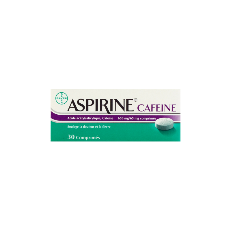 ASPIRINE CAFEINE 30 COMPRIMES Comprimés Pharmacodel, votre