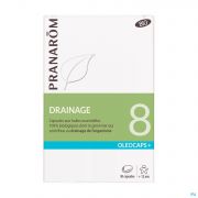 Pranarom Oleocaps Bio 8 Drainage 30 Capsules